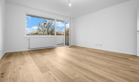 First occupancy, renovated apartment – 2 rooms – balcony – located in Wettbergen.