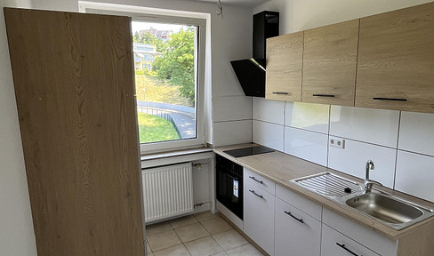Frisch renovierte Wohnung mit 2,5 Zimmern, Balkon und Küche