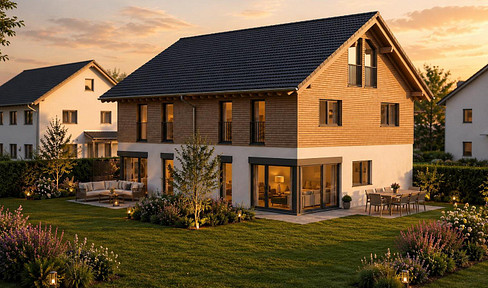DHH (Detached House) in Prien – 500m to the beach | Living space can be extended | Timber construction by Regnauer company.