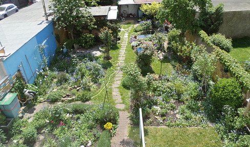 Innenstadtwohnung mit großem Garten