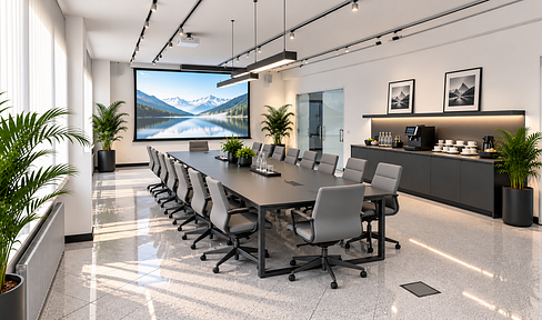 381 square meters of bright office space in Geretsried-Gelting | Ground floor | flexibly adaptable & commission-free.