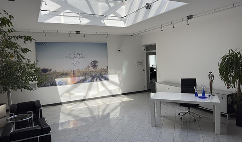 Representative office space in a well-maintained office building.