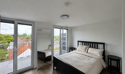 Top new construction apartment (maisonette) in Osnabrück-Sonnenhügel - with rooftop terrace + balcony & parking space.