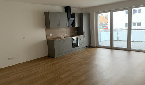 2.5-room apartment in a new building in Lauchheim, with the option of including a kitchen.