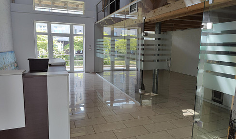 Loft-style office space in a former warehouse.
