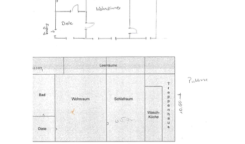 Schöne 2 Zimmer Wohnung mit Küche im Erdgeschoss