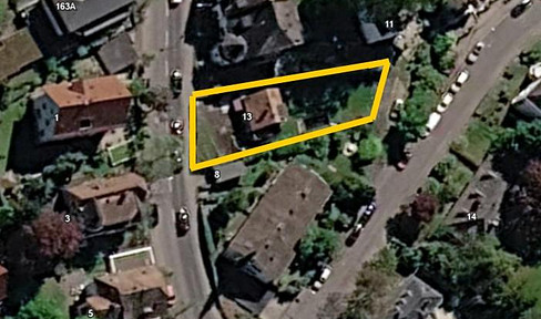 Wiesbaden-Biebrich: 499 m² Südhanggrundstück – Abbruch genehmigt, provisionsfrei