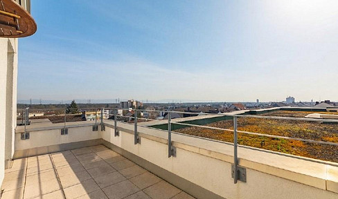 Penthouse for every age group – barrier-free living with a rooftop terrace and panoramic views.