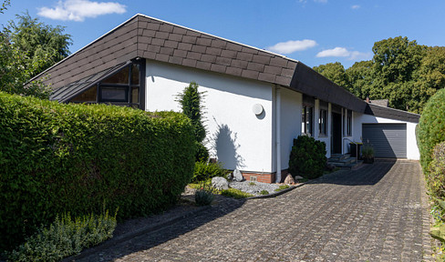 Modernly designed bungalow.