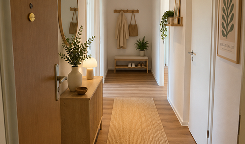 Ideal für Familie oder WG: Sanierte 3-Zimmer-Wohnung mit Balkon & Einbauküche
