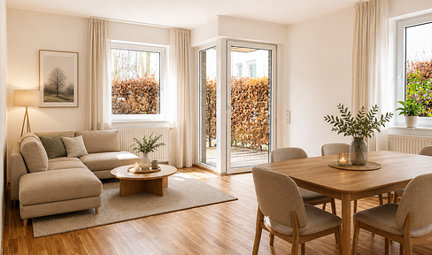 Barrierefreie 2 ZKB mit Küche & Terrasse - ruhig & zentral