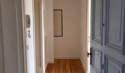 2-room apartment in a historic building, renovated to modern standards.