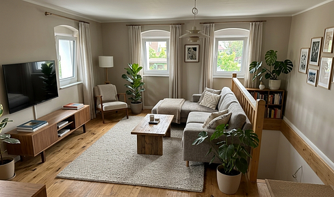 Wohnen wie im Eigenheim: 5-Raum-Maisonette, Terrasse, Garten, Erstbezug, Energiesparhaus