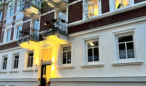 2.5-room apartment, furnished studio, located near the UKE hospital in Eppendorf.