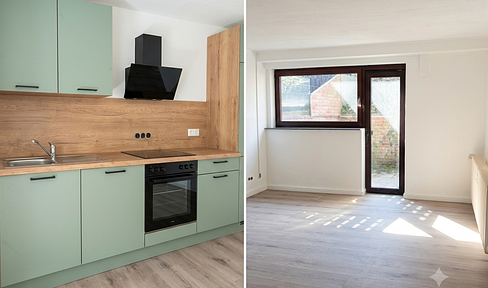 Schöne 2,5-Zimmer-Wohnung mit Südwest-Terrasse & neuer Einbauküche in Duisburg-Baerl
