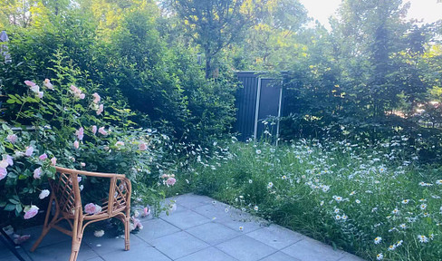 Möblierte Wohnung mit Garten, Nähe Universität Mainz