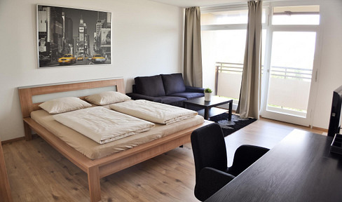 Cozy apartment * fully furnished * XL balcony with panoramic views * elevator.