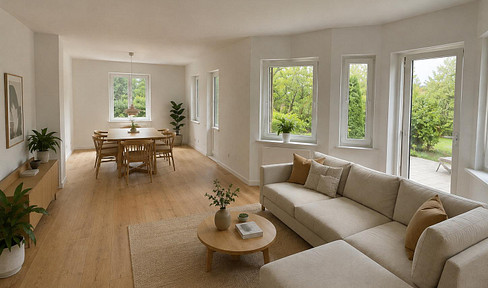 First occupancy after complete renovation: 3-room apartment with garden.