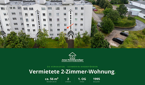 2-room apartment with a parking space in a garage, offered as an investment property – commission-free for the buyer.