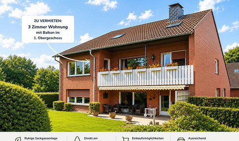 First occupancy after high-quality renovation – Fantastic 3-room apartment with 127 m² and a large, sunny balcony.