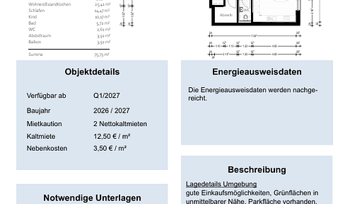 Attractive, newly built 3-room apartment, W5.