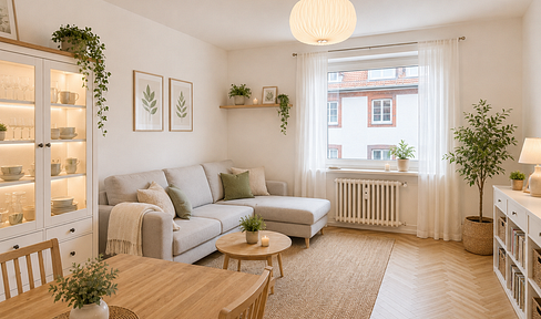 Ohne Provision - Nette & gepflegte 3 Zimmer Wohnung, Balkon, Bad mit Fenster, Kellerabteil