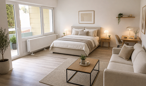 1-Zimmer-Wohnung mit Loggia & Garage – provisionsfrei