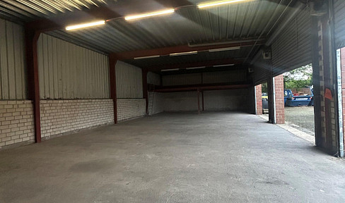 Bright and versatile warehouse space with office areas, forklift service, and storage options.