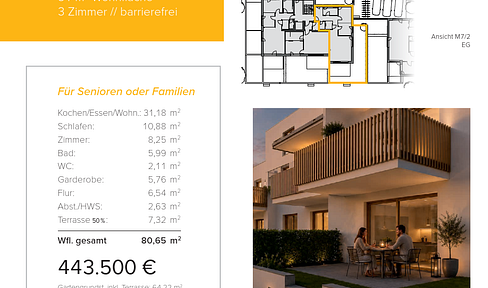 Neubau WHG 2.1 - M7/2 - Erdgeschoss - 81m²