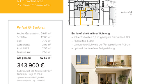 Neubau WHG 2.2 - M7/2 - Erdgeschoss - 63m²