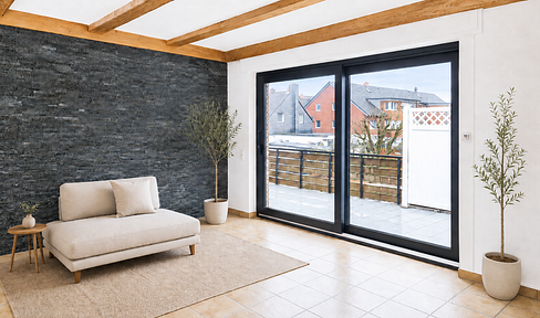 7-room apartment with its own entrance, fireplace, and terrace, located in Bottrop-Fuhlenbrock.
