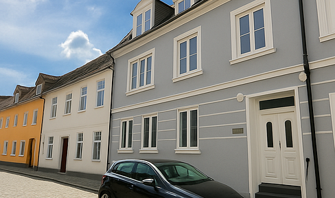 Bright, centrally located apartment with a fitted kitchen: a charming 3-room apartment in Flensburg.