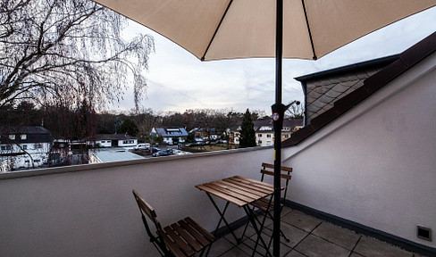 Hochwertige 2 Zimmerwohnung mit Dachterrasse in Köln am Flughafen