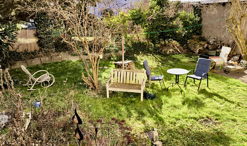 2-Zimmer-Dachgeschosswohnung mit Garten im Gallusviertel