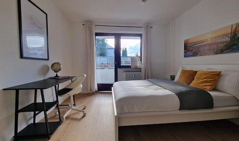 1-bedroom apartment with balcony, newly renovated and fully furnished, located in the city center of Passau.