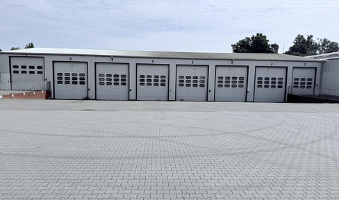 2,800 m² complex of halls | €120,000 per year | Asking price: €1.12 million | Option to expand.