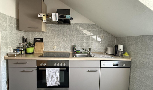Modern 2-room apartment in the attic, located in the center of Lohr am Main.