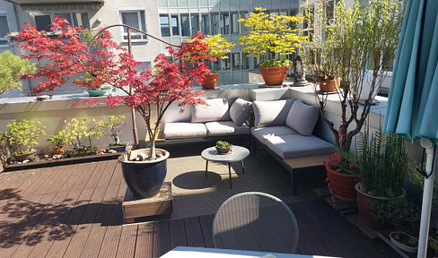 Attraktive helle 3-Zimmer-Wohnung im Zentrum von Darmstadt mit außergewöhnlicher Dachterrasse