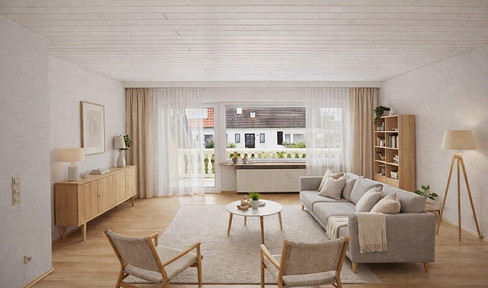 Quiet oasis for professionals: Bright 3-room apartment with a south-facing balcony and gigabit internet.