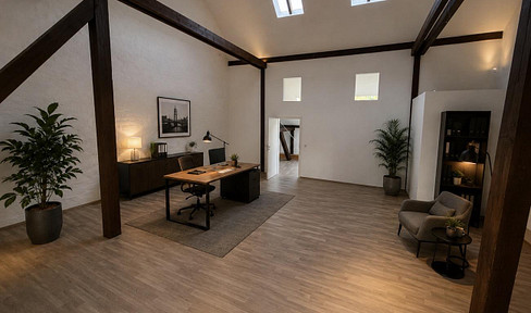 Schickes Büro 1. OG ( Schulung, Praxis, Atelier )