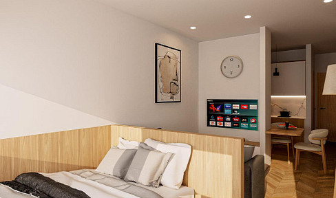 Möbliertes 1-Zimmer-Apartment in Stuttgart-Hedelfingen – frisch renoviert & clever geschnitten