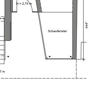Kleine Schaufenstervitrine im Zentrum von Mz-Gonsenheim