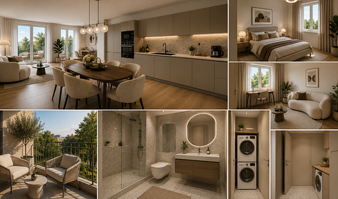 New construction, first occupancy in Pankow – modern 3-room apartment with balcony.
