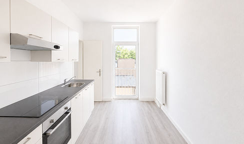 Well-maintained 3-room apartment with fitted kitchen in Wilhelmshaven.