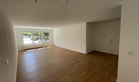 New apartment (81 m²) on the ground floor with a terrace - brand new, first occupancy in RE, North.