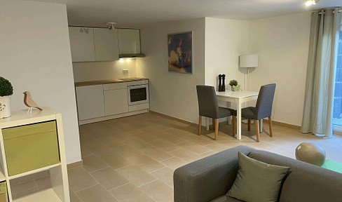 Brand new, furnished 2-room apartment in the basement, located near SAP/Heidelberg.