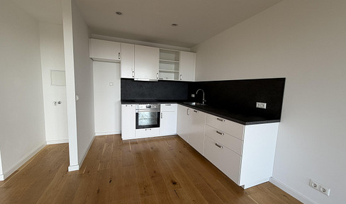 [New Construction] Modern 2-room new apartment with fitted kitchen, balcony, and underfloor heating – Pasewalker Str. 72.