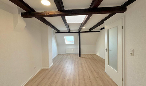 Newly renovated 3-room penthouse apartment in the best location in the old town of Wismar.