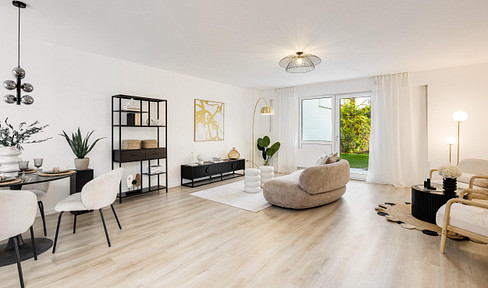 Bezugsfreie Gartenwohnung - 2 Zimmer - München Bogenhausen – frisch renoviert