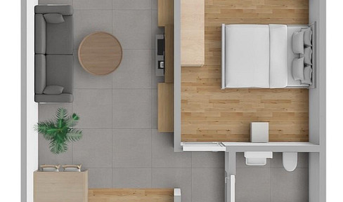 Helle 2-Zimmer-Wohnung mit Südbalkon – barrierefrei (JD03 - GRBS22a)